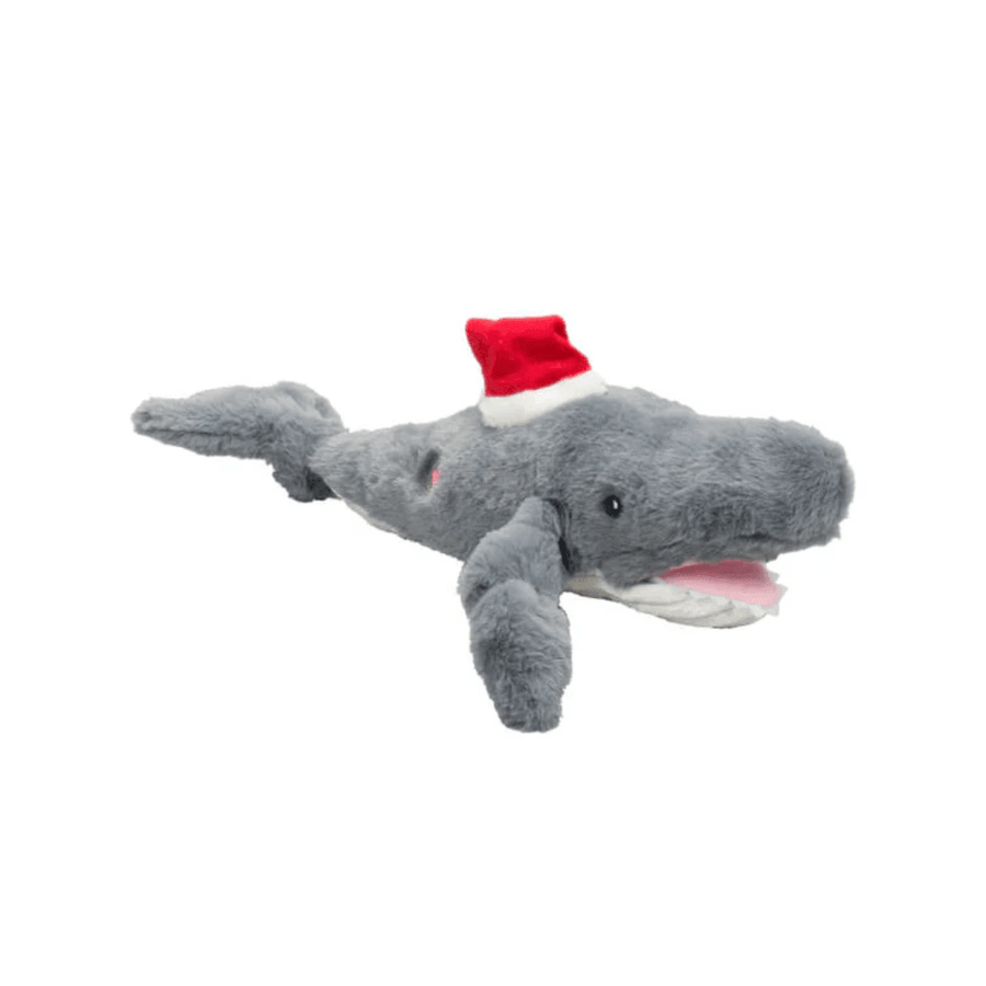 Huggle Hounds Dog Toys - Knottie Christmas Santa Whale - Toronto Pets