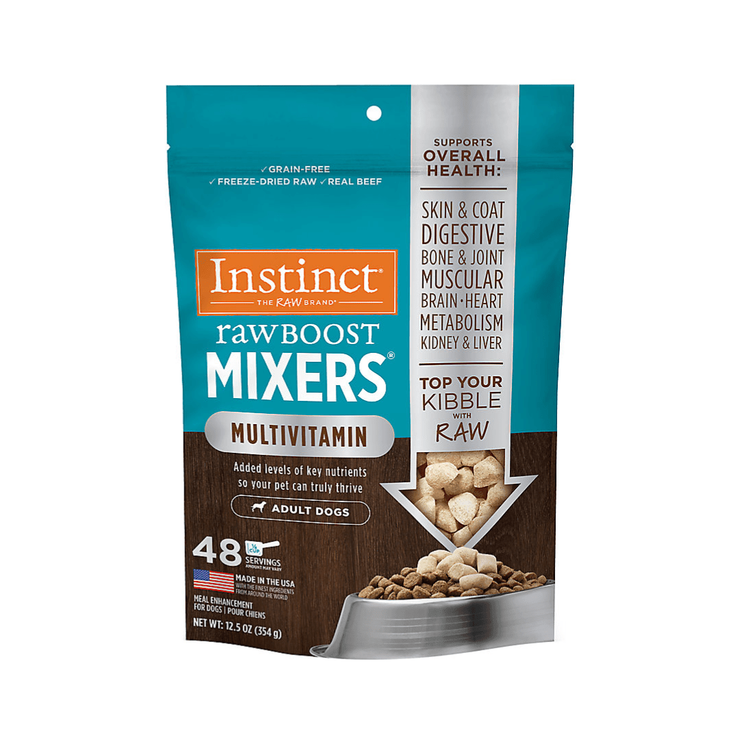 Instinct Freeze - Dried Dog Toppers & Mix - Ins - Raw Boost Mixers Multivitamin For Adult Dogs Pouch - Toronto Pets