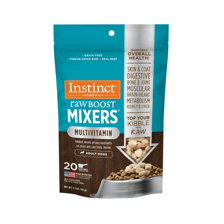 Instinct Freeze - Dried Dog Toppers & Mix - Ins - Raw Boost Mixers Multivitamin For Adult Dogs Pouch - Toronto Pets