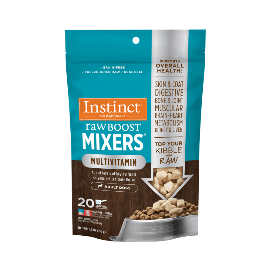 Instinct Freeze - Dried Dog Toppers & Mix - Ins - Raw Boost Mixers Multivitamin For Adult Dogs Pouch - Toronto Pets