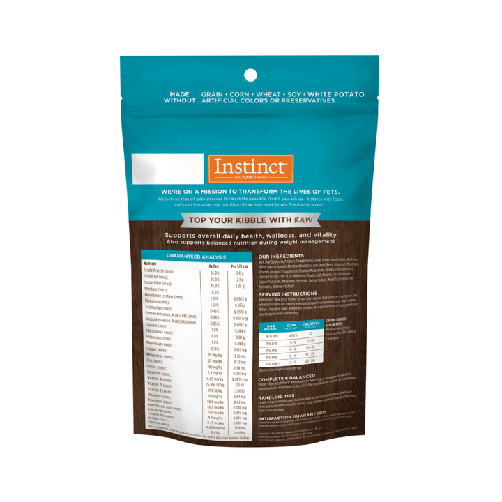 Instinct Freeze - Dried Dog Toppers & Mix - Ins - Raw Boost Mixers Multivitamin For Adult Dogs Pouch - Toronto Pets
