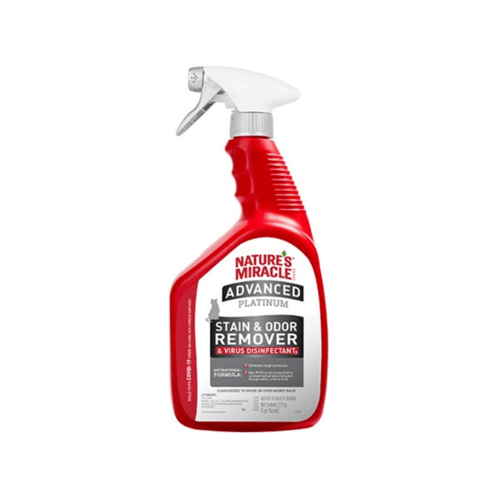 Nature's Miracle Cat Stain and Odoer - Advanced Platinum Stain & Odor Remover & Virus Disinfectant - Toronto Pets