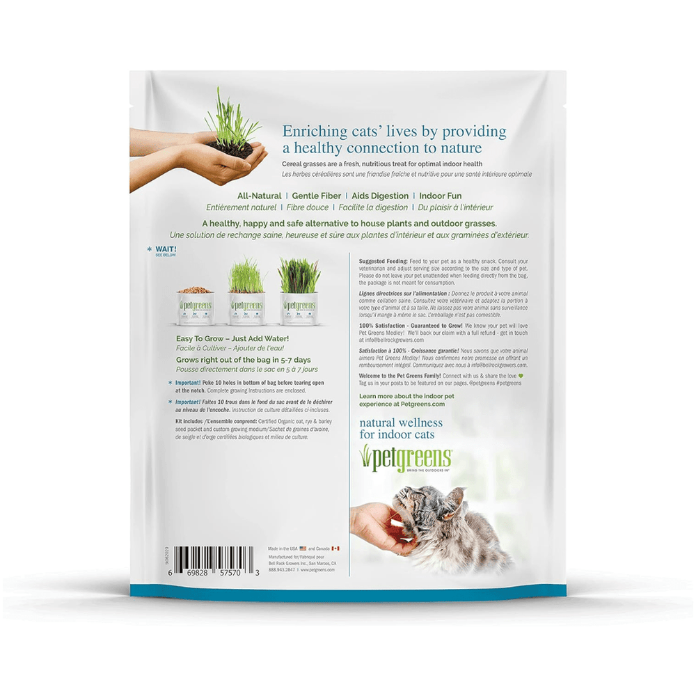 Pet Greens Cat Grass - Self Grow Kit Medley - Toronto Pets