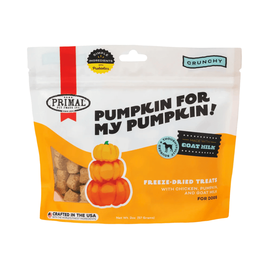 Primal Freeze - Dried Dog Treats - Pumpkin For My Pumpkin Chicken, Pumpkin, & Goat Milk Treats - Toronto Pets