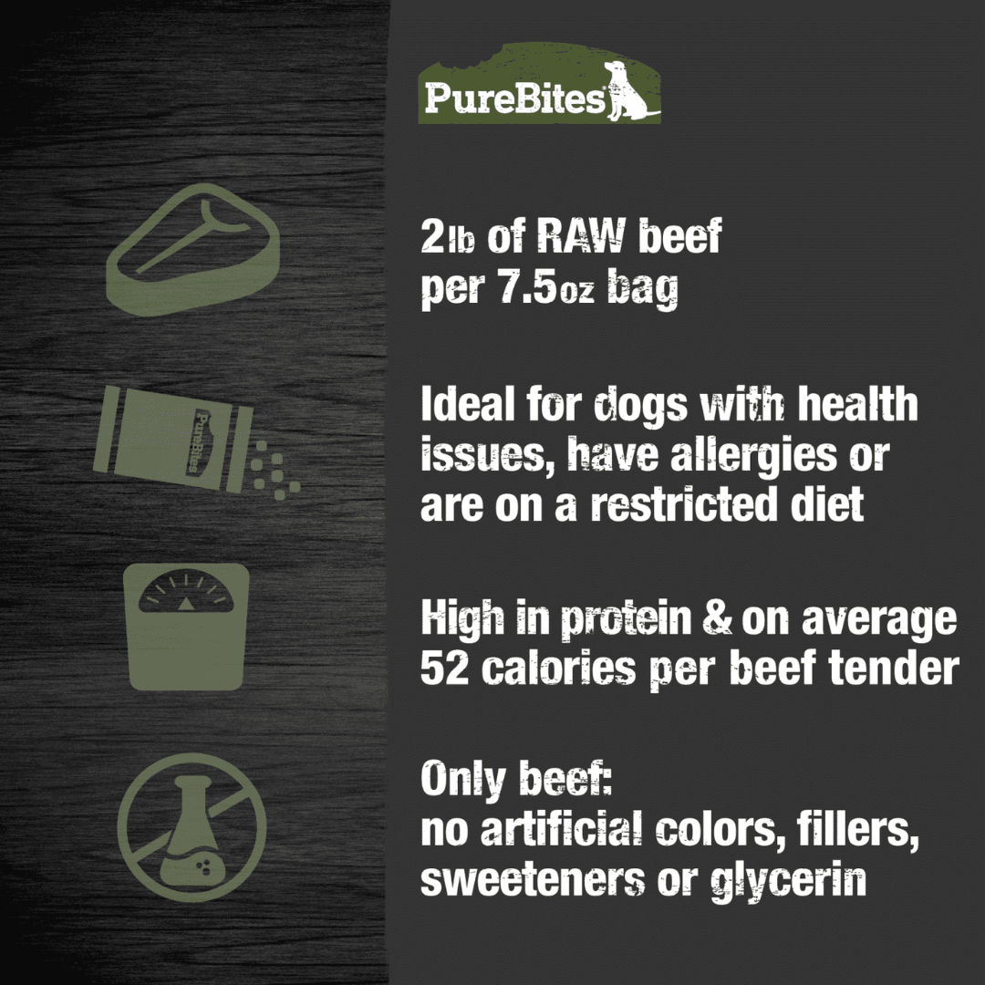 PureBites Air - Dried Dog Treats - Beef - Toronto Pets