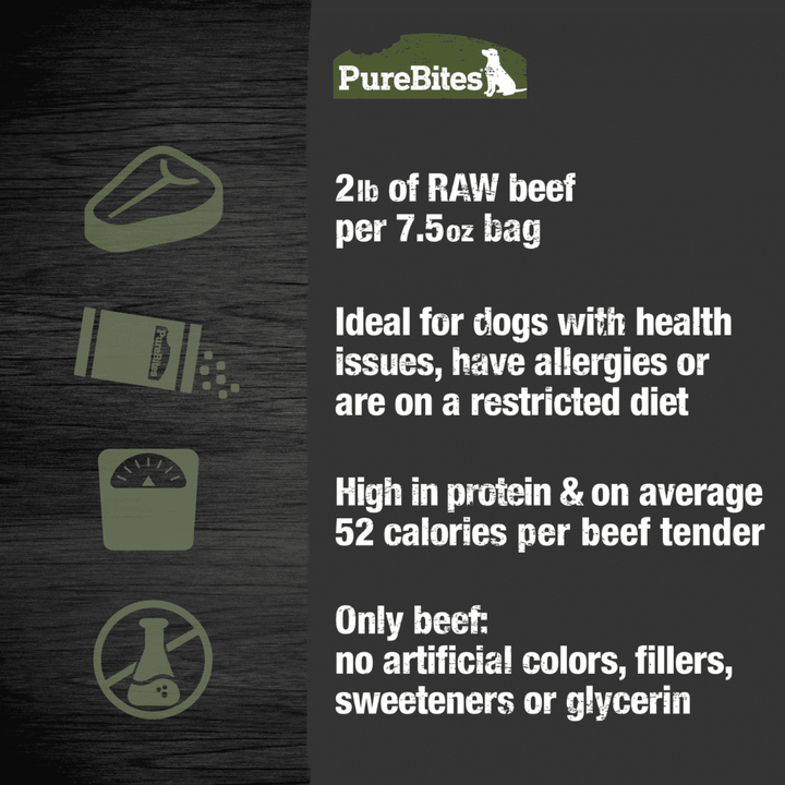 PureBites Air - Dried Dog Treats - Beef - Toronto Pets
