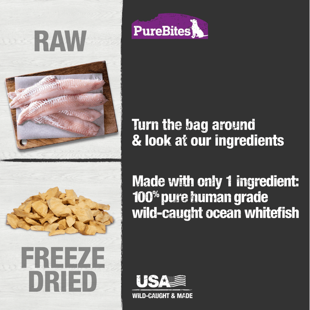 PureBites Freeze - Dried Dog Treats - WhiteFish - Toronto Pets