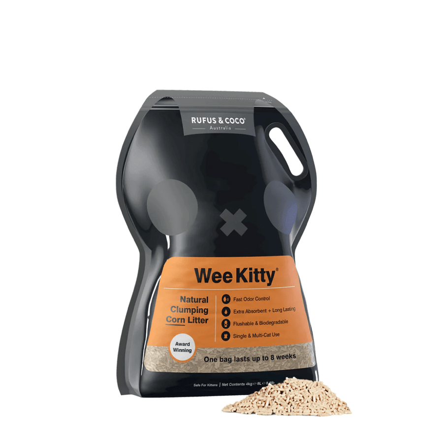 Rufus & Coco Cat Litter - Wee Kitty Clumping Corn Flushable - Toronto Pets