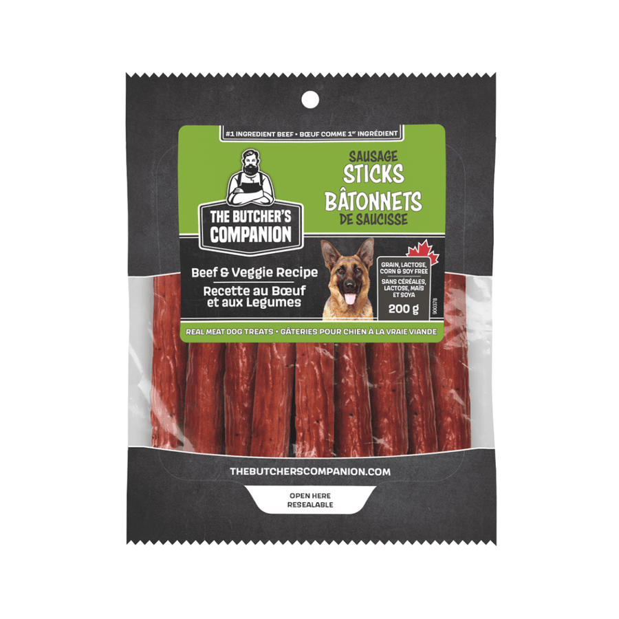 The Butcher's Companion Dog Treats - Sticks Beef & Veggie Recipe - Toronto Pets