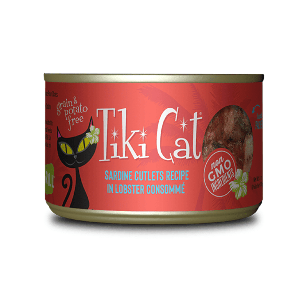 Tiki Cat Wet Cat Food - Bora Bora Grill Sardine Cutlets in Lobster Consomme Canned - Toronto Pets