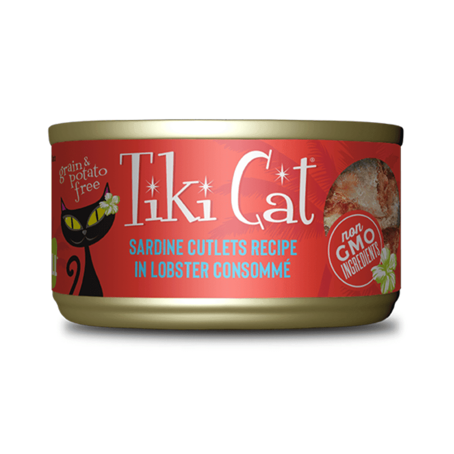 Tiki Cat Wet Cat Food - Bora Bora Grill Sardine Cutlets in Lobster Consomme Canned - Toronto Pets