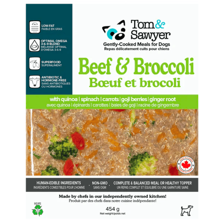 Tom & Sawyer Dog Food - Beef & Broccoli - Toronto Pets