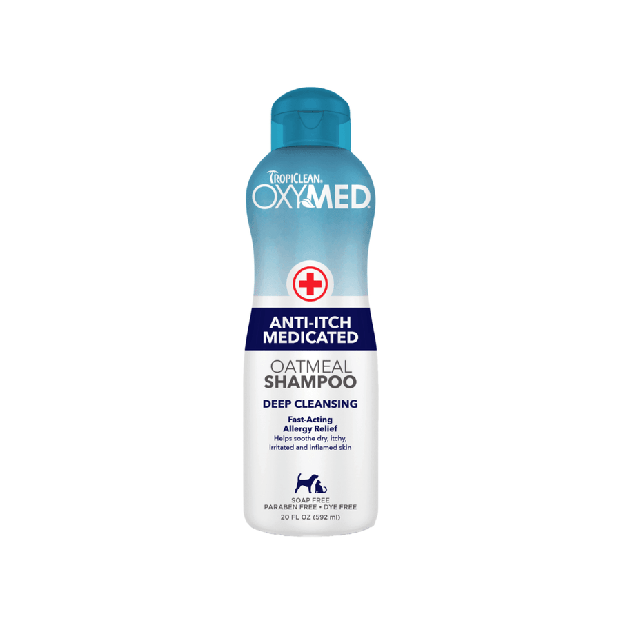 Tropiclean Dog & Cat Grooming Supplies - Oxymed Anti - Itch Medicated Oatmeal Shampoo - Toronto Pets