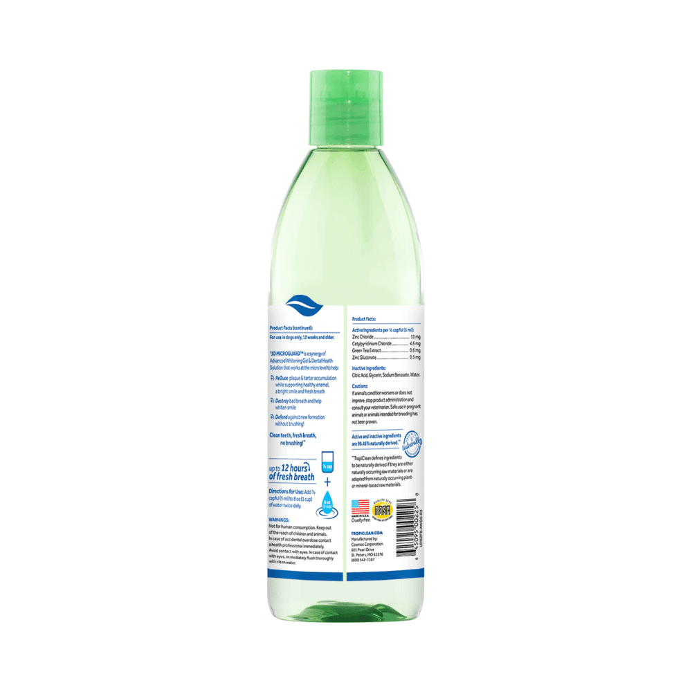 Tropiclean Dog Dental Care - Fresh Breath Advanced Whitening Dental Health Solution - Toronto Pets