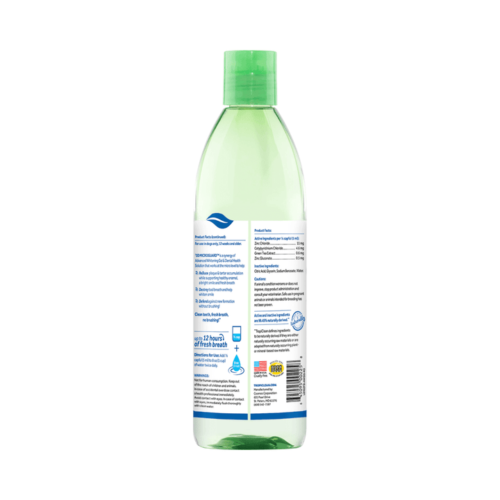 Tropiclean Dog Dental Care - Fresh Breath Advanced Whitening Dental Health Solution - Toronto Pets
