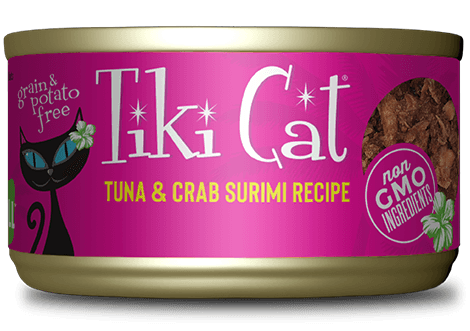 Tiki Cat Wet Cat Food - Lanai Grill Tuna & Crab Surimi Canned 