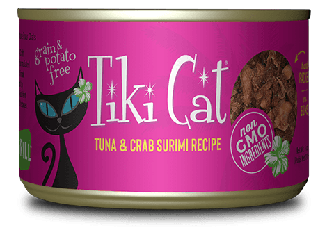 Tiki Cat Wet Cat Food - Lanai Grill Tuna & Crab Surimi Canned 