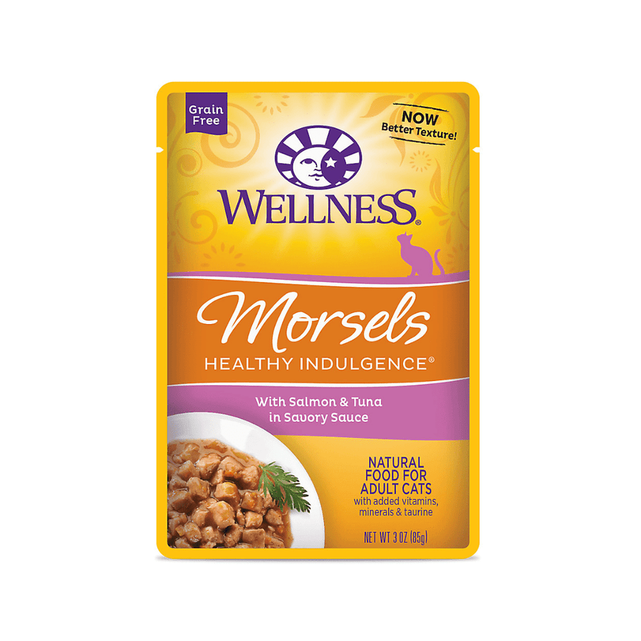 Wellness Wet Cat Food - Healthy Indulgence Morsels Salmon & Tuna Pouch - Toronto Pets