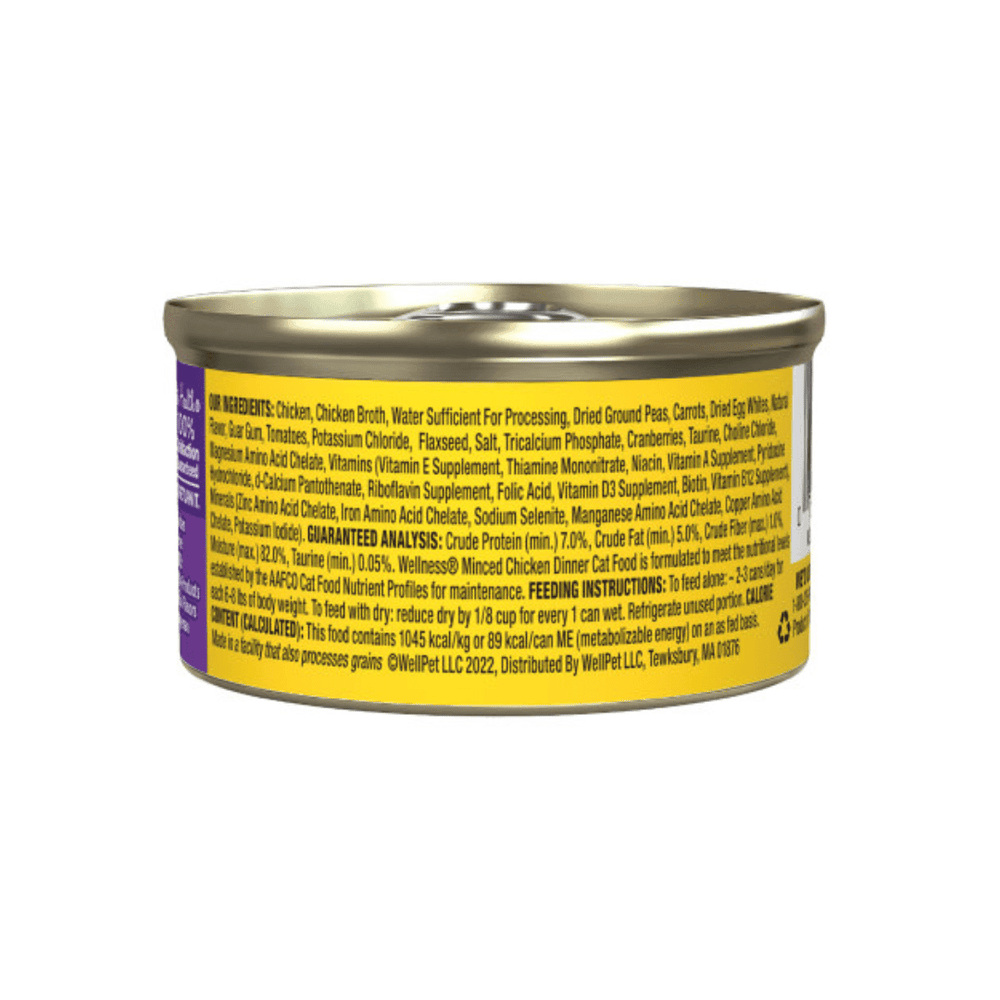 Wellness Wet Cat Food - Minced Chicken Dinner Canned - Toronto Pets