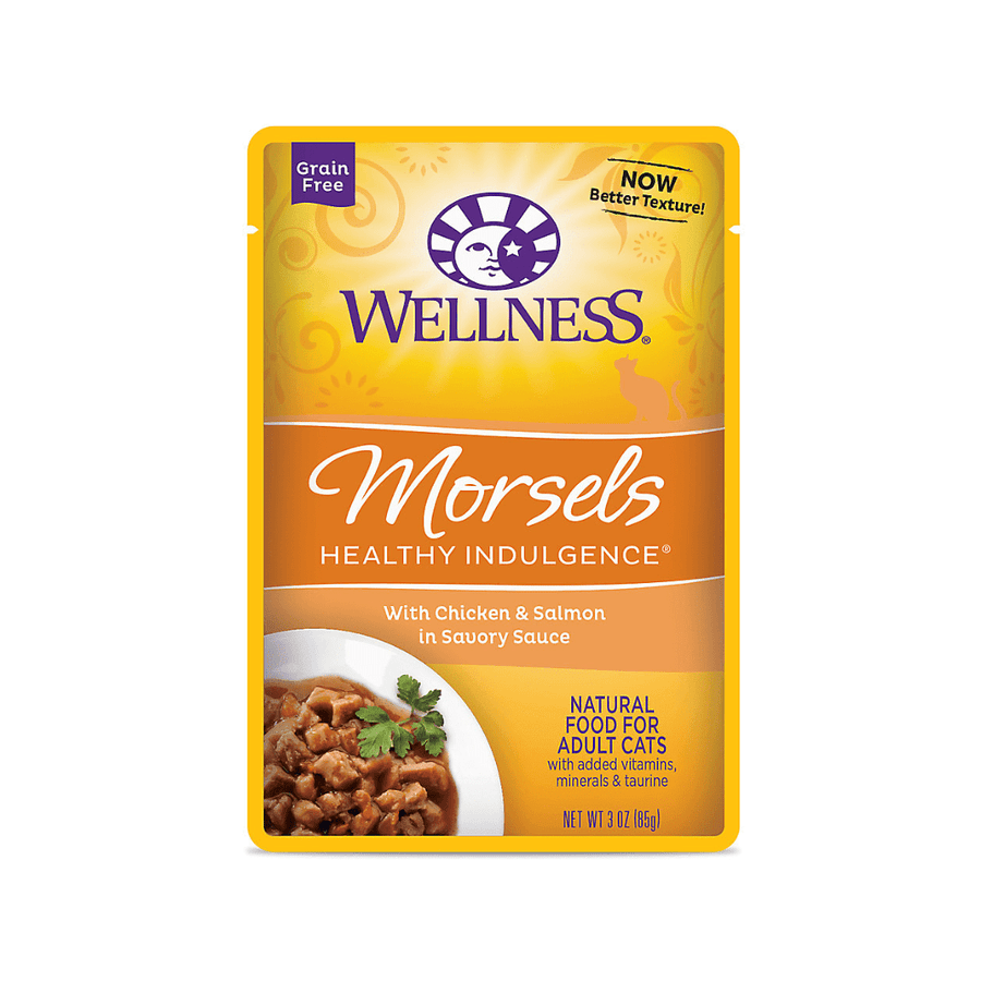 Wellness Wet Cat Food - Morsels Healthy Indulgence Chicken & Salmon Pouch - Toronto Pets