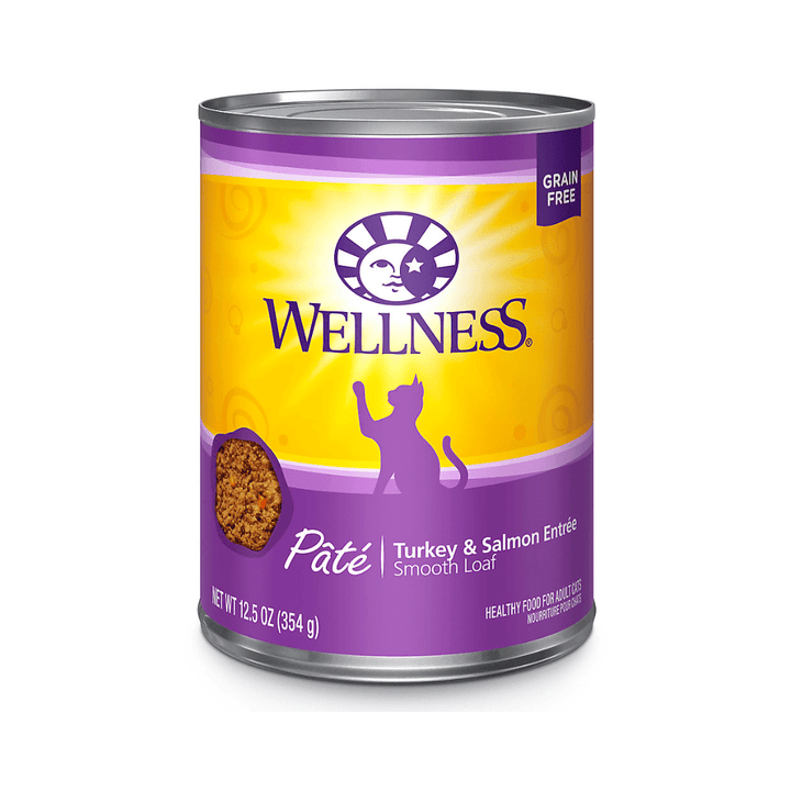 Wellness Wet Cat Food - Turkey & Salmon Entree Pate Canned - Toronto Pets